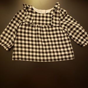 Black and White checkered blouse